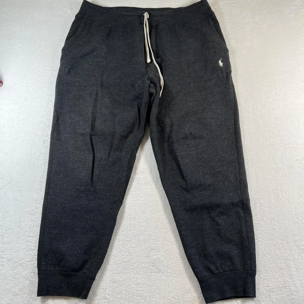Polo Ralph Lauren Sweatpants Mens 2XL Gray Joggers Drawstring Pockets Lounge